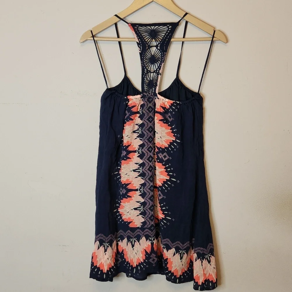 AEROPOSTALE Navy Pink Boho Sundress, size XS - Picture 3 of 8